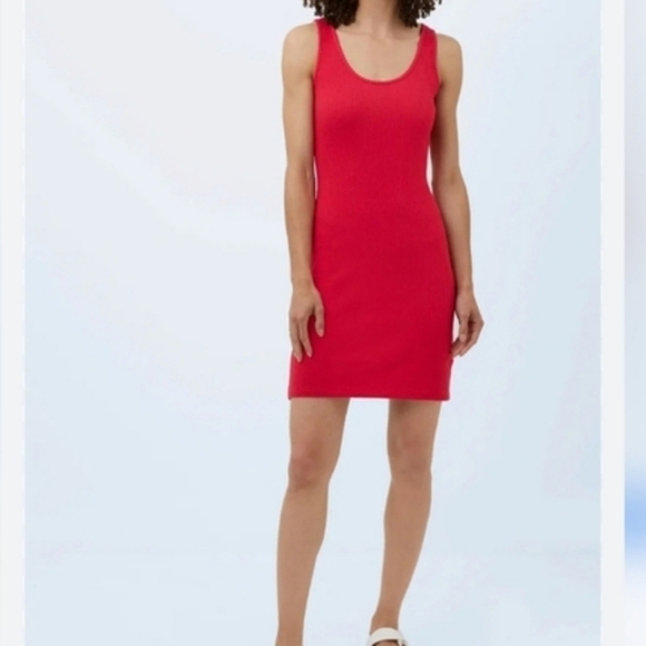 French Connection Tommy Ribbed Jersey Dress Size Large - Picture 1 of 12